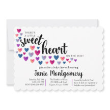 スウィートベイビーシャワー招待状