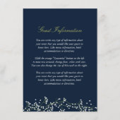 スウィートベビーの息結婚の挿入カード エンクロージャーカード (正面)