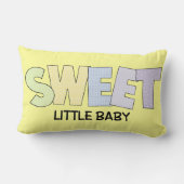 スウィートベビーアクセントベッドルームまたは子供部屋枕 ランバークッション (裏面)