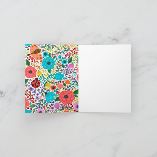 スウィートベビーアリゲーターギフトノート サンキューカード (内部)