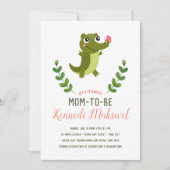 スウィートベビーアリゲーターベビーシャワー招待状 招待状 (正面)