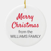 スウィートベビーイエス出生シーンクリスマススター セラミックオーナメント (裏面)