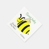 スウィートベビーイエローのまわりにベビーシャワー スタンダードカクテルナプキン (角)