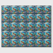 スウィートベビーウミガメ ラッピングペーパー (フラット)