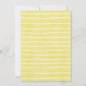 スウィートベビーエレファントニュートラルベビースシャワー 招待状 (裏面)