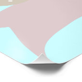 スウィートベビーエレファントユニコーン名前をカスタムする ポスター (コーナー)