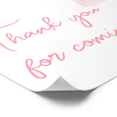 スウィートベビーガールボホウェアサンキューカード ポスター (角)