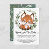 スウィートベビーキツネウッドランドグリーナリーブックベビー エンクロージャーカード (正面/裏面)