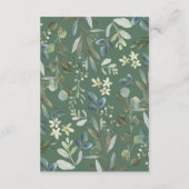 スウィートベビーキツネウッドランドグリーナリーブックベビー エンクロージャーカード (裏面)