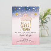 スウィートベビークラウドスターズベビーシャワー 招待状 (スタンド正面)