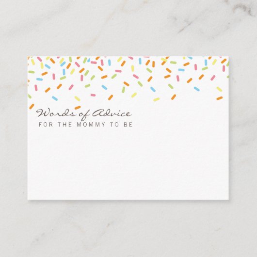 スウィートベビースプリンクルモンミーアドバイスカード アドバイスカード (正面)