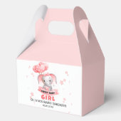 スウィートベビーゾウ赤ちゃんシャワー フェイバーボックス (正面)