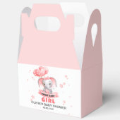 スウィートベビーゾウ赤ちゃんシャワー フェイバーボックス (見開き)