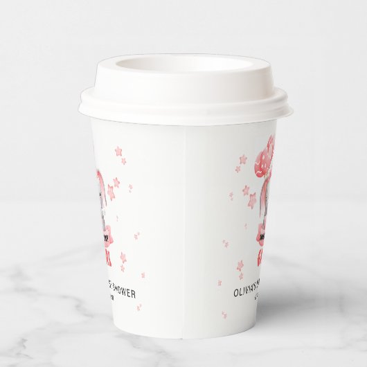 スウィートベビーゾウ赤ちゃんシャワー 紙コップ (右)