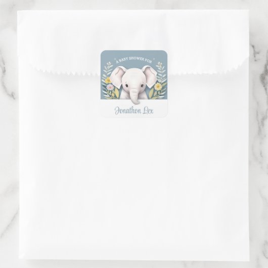 スウィートベビーゾウ スクエアシール (バッグ)