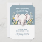 スウィートベビーゾウ 招待状 (正面)