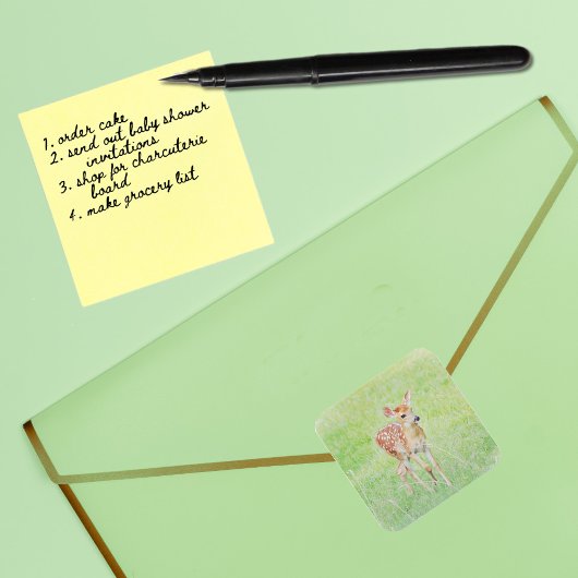 スウィートベビーディアファウンアートステッカー スクエアシール