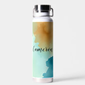 スウィートベビーハイランドコパーソナライズされたウ ウォーターボトル (背面)