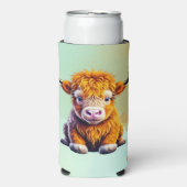 スウィートベビーハイランドコパーソナライズされたウ スリム缶クーラー (Seltzer正面)