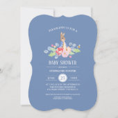 スウィートベビーバニー |ウサギの赤ちゃんシャワー 招待状 (正面)