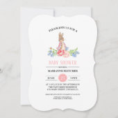スウィートベビーバニー |ウサギの赤ちゃんシャワー 招待状 (正面)