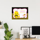 スウィートベビービーガールベビーシャワーポスター ポスター (ホームオフィス)