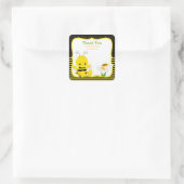 スウィートベビービーサンキューステッカー スクエアシール (バッグ)