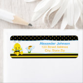 スウィートベビービーボーイ差出人住所ラベル ラベル (インサイチュ)