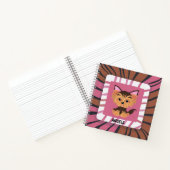 スウィートベビーピンクアンドブラウンヨークシャーテリア ノートブック (内部)