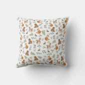 スウィートベビーベアーウッドランドフォレストグリーン子供部屋 クッション (裏面)