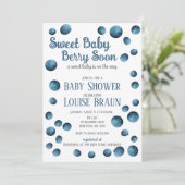 スウィートベビーベリーマンスーン赤ちゃんシャワー招待状 招待状 (スタンド正面)