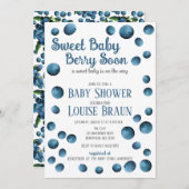 スウィートベビーベリーマンスーン赤ちゃんシャワー招待状 招待状 (正面/裏面)