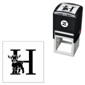 スウィートベビーヤギ独身のオはっきりしたーイニシャルモノグラム セルフインキングスタンプ (インサイチュ)