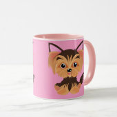 スウィートベビーヨークシャーテリア マグカップ (正面右)