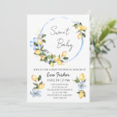 スウィートベビーレモンベビーシャワー招待状 招待状 (スタンド正面)