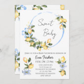 スウィートベビーレモンベビーシャワー招待状 招待状 (正面/裏面)