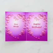 スウィートベビー誕生日カード カード (内部)