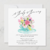 スウィートベビー醸造フローラベビーティー招待状 招待状 (正面)