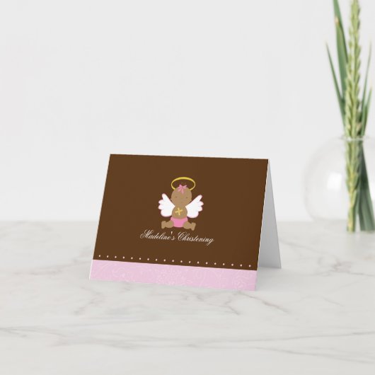 スウィートベビー《キリスト教》洗礼式や命名式 カード (正面)