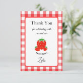 スウィートベリーの感謝カード（子供用） サンキューカード (スタンド正面)