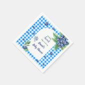 スウィートベリーグリーン離れテーマブルーベビーシャワー スタンダードカクテルナプキン (角)