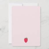 スウィートベリーファースト誕生日 招待状 (裏面)