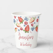 スウィートベリーファースト誕生日  紙コップ (正面)