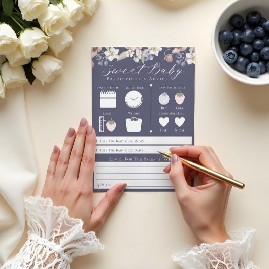 スウィートベリーベビー予測&アドバイスゲームカード 招待状