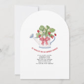 スウィートベリー ストロベリーガール ビー ベイビーシャワー 招待状 (裏面)