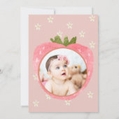 スウィートベリー ファースト バースデー インビテーション (裏面)