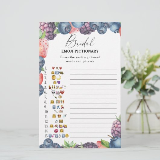 スウィートベリー – ブライダルシャワー絵文字ゲーム (スタンド正面)