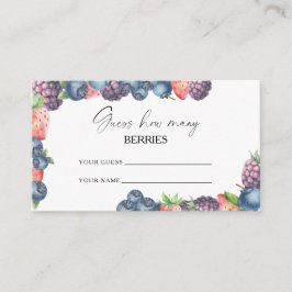 スウィートベリー – 何個のベリーのブライダルゲーム エンクロージャーカード