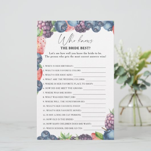 スウィートベリー – 誰が花嫁のゲームを知っ最高のている (スタンド正面)