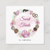 スウィートベーカリーサンキュー スクエア名刺 (正面)